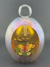 Vintage Zellique Studios Hand Blown Art Glass Perfume Bottle Signed Joseph Morel picture