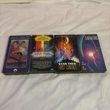Star Trek & Star Trek The Next Generation VHS Movie Lot of 4 (1986-1998) TNG picture