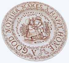 Royal Crownford 1976 Mothers Day Ceramic Plate Staffordshire England Vintage picture