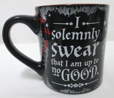 Harry Potter I Solemnly Swear mug cup red black Warner Brothers 14 oz micro dish picture