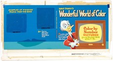 1962 Walt Disney LUDWIG VON DRAKE Coloring Book ORIGINAL COVER ART Whitman Book picture