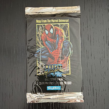 SkyBox 1992 Marvel Masterpieces Spider-Man Sealed Pack 6 Non-Sport Cards picture