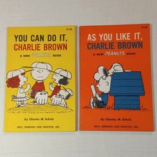 1st Edition 1963 1964 A New Peanuts Book Charlie Brown PB Vintage picture