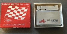 Vintage 1970's U.S. SUZUKI MOTOR CORP Motorcycle LIQUID GAS LIGHTER Made / Japan picture