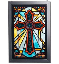 Crucifix Wall Cross Stained Glass Art, 20