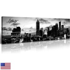 DJSYLIFE Atlanta Skyline Wall Art Cityscape Picture Decor 13.8