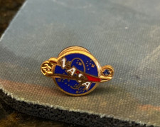 Vintage NASA 25 Year Employee Service Pin w/Blue Stone Marked Lordship on Back picture