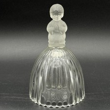Vintage 1978 Goebel Crystal Glass Bell Praying Child West Germany 6” picture