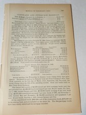1884 train report  Cleveland & Pittsburgh railroad Bellaire Rochester Bayard OH picture