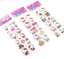 Sanrio Hello Kitty 3D Puffy 3 Random Sheets Stickers Laptop Skateboard Phone picture
