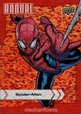 2022-23 Upper Deck Marvel Annual Red Sparkle Parallel  #85 Spider-Man 38/90 picture