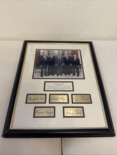 Limited Edition “Five Presidents” Facsimile Signed Photo In Frame picture
