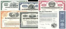 Collection of 18 Different Stocks - American Stock Certificate Group of 18 Piece picture