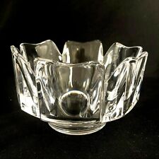 Vintage Orrefors Crystal Corona Bowl Lars Hellsten Hand Signed Numbered 4384-121 picture