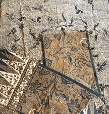 1970's Vintage Hand Dyed Cotton Batik Slendang (Selendang) and Batik Sarong Java picture