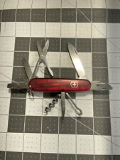 Victorinox  Climber  Swiss Army Pocket Knife - 91MM - Red Clear - 3210 picture