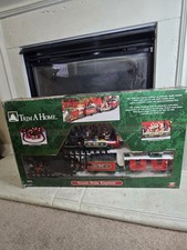 Vintage New Bright Trim A Home Christmas Train & Tracks Complete  picture