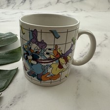 Disney Applause Vintage 80s Donald Daisy Duck Coffee Mug Wont You Be Mine picture
