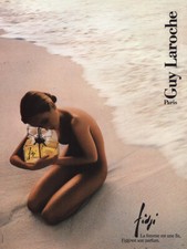1984 Guy Laroche: Fidgi La Femme Est Une Ile French Vintage Print Ad picture