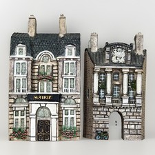 J Carlton Miniature Building Facades Dominique Gault Hand Painted 218190 218193 picture