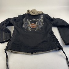 Women's Harley-Davidson Jacket with Removable Hooded Vest Size Medium picture
