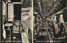 Vintage RAILWAY TRAIN INTERIORS 13 Postcards (L4295) picture
