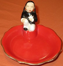Vintage Occupied Japan Moriyama Oriental Asia Pin Trinket Vanity Dish Tray picture