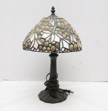 Richard Hoosin Tiffany Style Seashell Desk Lamp~Signed - Beautiful 17
