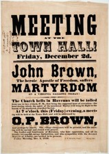 Poster for Abolitionist Martyr John Brown- Photo Print 5 x 7 inches picture