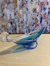 Murano Art Glass Italy Gondola Ashtray 9.5