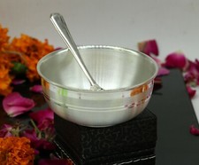 999 fine silver bowl spoon , silver baby dinner set, baby serving utensils sv54 picture