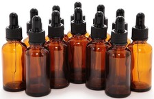 Tincture Bottles with Dropper 12 Pack 1 Oz Amber Glass Dropper Bottle 30ml picture