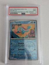 Pokemon Center Squirtle Stamped Promo Card 007/165 Pokémon TCG S&V 151 PSA 9 picture