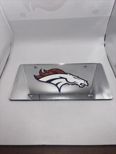 Denver Bronco Mirrored License Plate picture