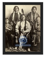 CHIEF SITTING BULL AND HIS FAMILY NATIVE AMERICANS 8X10 PHOTO picture