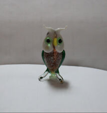 Hand Blown Glass Lamp Glass Murano Art  Owl Figurine picture