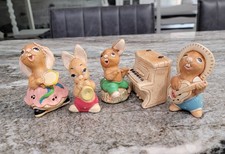 Vintage Pendelfin Rabbit Musical Band Figurines Piano 5 Piece Set England picture