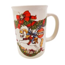 Vintage OTAGIRI Christmas Mug Ornaments Holiday Decor SMALL CHIP picture