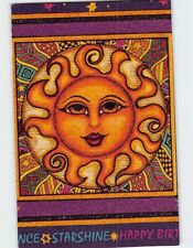 Postcard Starshine Happy Birthday with Sun Art Print picture