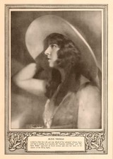 OLIVE THOMAS - Early Silent Screen Actor in 1919 - 5 x 7 inch Reprint picture