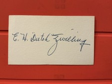 Dutch Zwilling 🔥MLB: 1910 Chicago White Sox 🔥Autograph Cut ⚾️⚾️ picture
