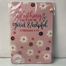 Pink Floral Christian Journal Ephesians 4:29 Crown Jewels soft cover Notebook picture