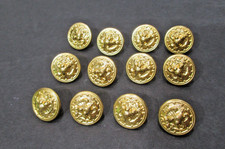 Brass Button 5/8” Shank US Navy Eagle Anchor  lot of 12 buttons picture
