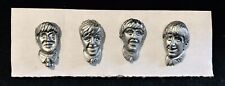 Pewter The BEATLES Band John Paul George Ringo  Silver Metal Lapel Pin Pins M picture