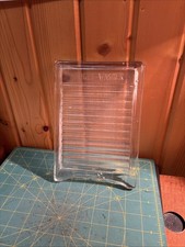 Vintage “Midget Washer” Glass Washboard Ribbed 1940 Clear Solid 9
