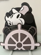 Brand New Loungefly Disney Mickey Steamboat Willie Mini Backpack NWT  picture