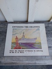 ENTERING THE CHANNEL Recruitment Poster, 3-17-1937 picture