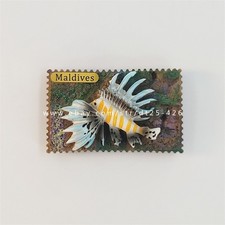 Maldives Lionfish Collectible Tourist Souvenir 3D Resin Fridge Magnet Craft Gift picture