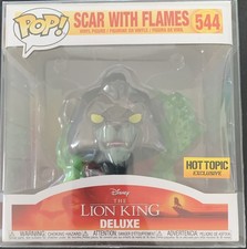 Funko POP Deluxe Disney The Lion King SCAR WITH FLAMES #544 Hot Topic Exclusive picture