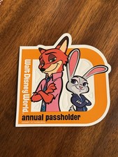 2026 Authentic Disney World Annual Passholder Zootopia Nick & Judy Magnet picture